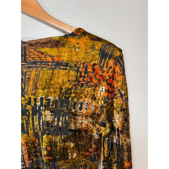 Vintage Christian Lacroix Bazar Velvet Burn Out Crop Top size M - Picture 7 of 12